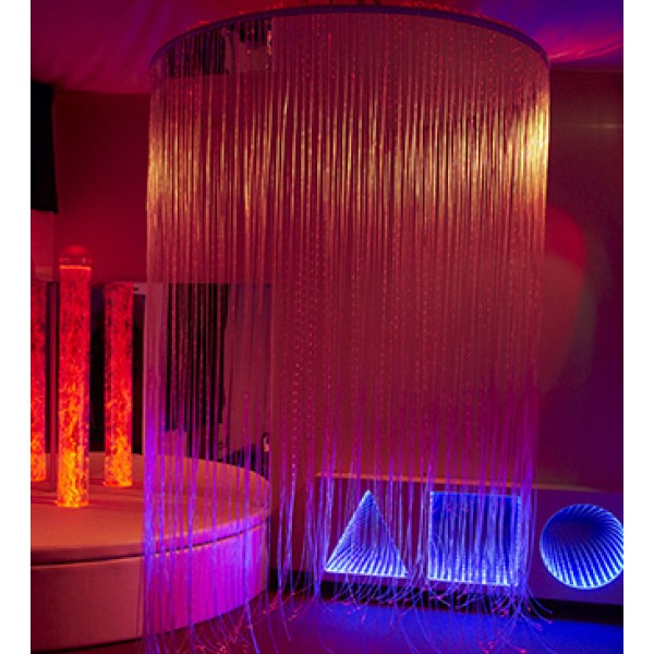 Circular LED Fiber Optic Shower - for Drywall Ceiling