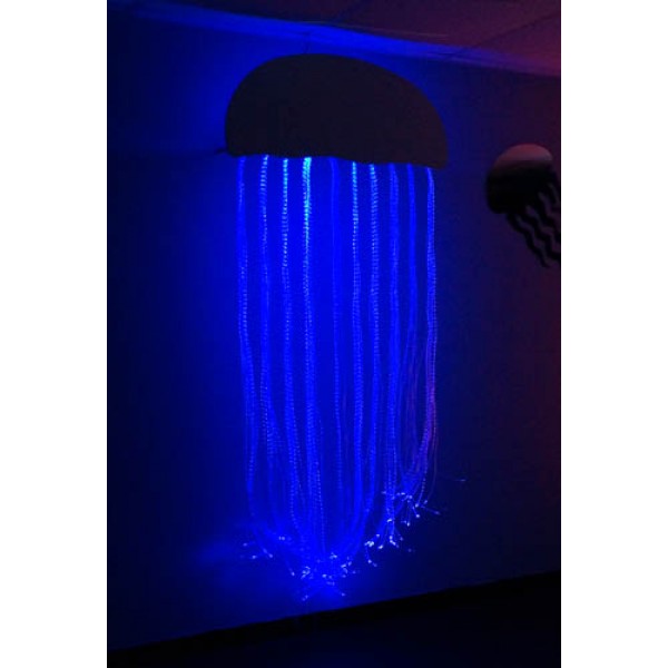 Superactive Fiber Optic Jellyfish