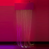 Calming LED Fiber Optic Wall Cascade