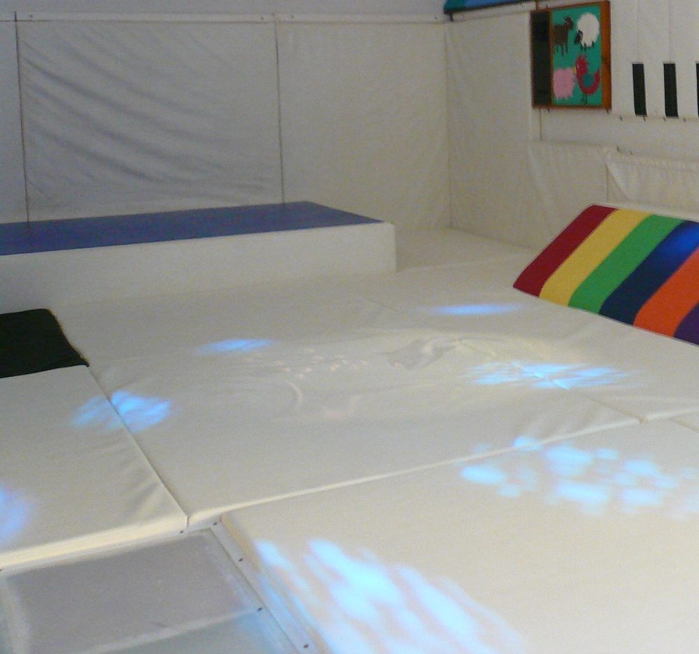 Soft play floor padding top