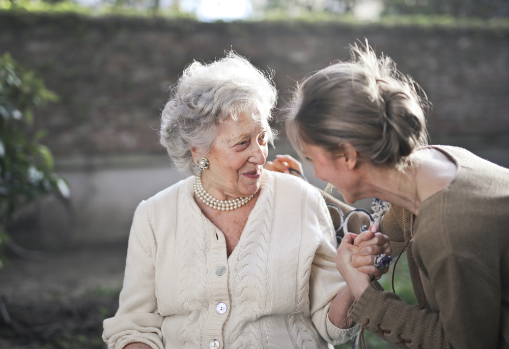 senior citizen with loved one
